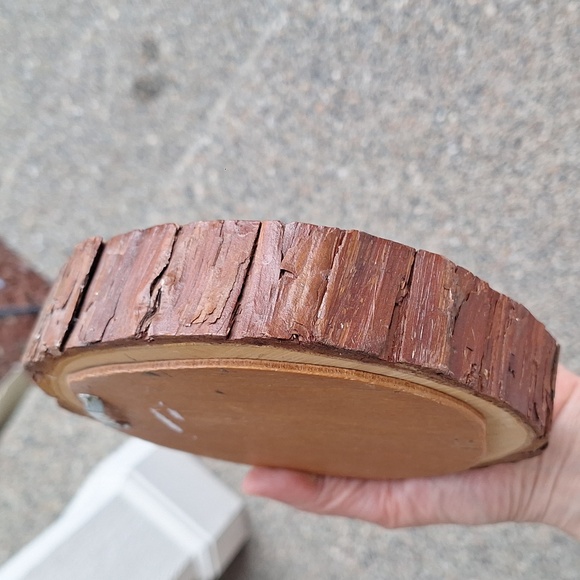 Vintage Handmade Intarsia Wood Raccoon Wall Hanging 3D Art 7" - Picture 6 of 8